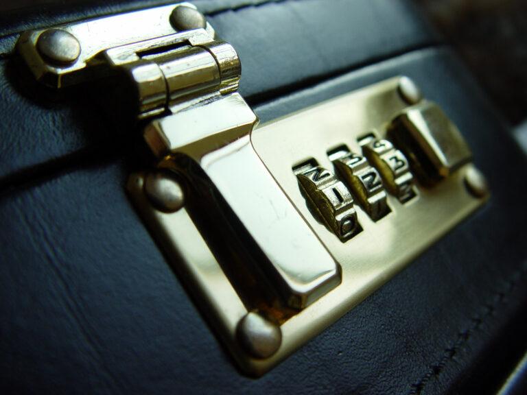 Combination Lock on a briefcase
